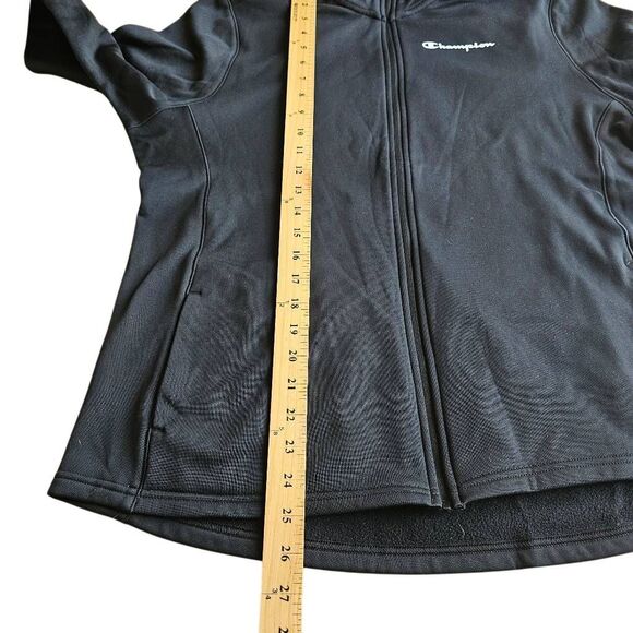 Champion womens Sz 2XL black Zip up light weight jacket - Picture 5 of 7